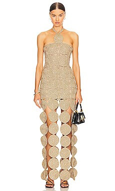 SIMONMILLER Beep Beep Dress in Star Gold from Revolve.com | Revolve Clothing (Global)