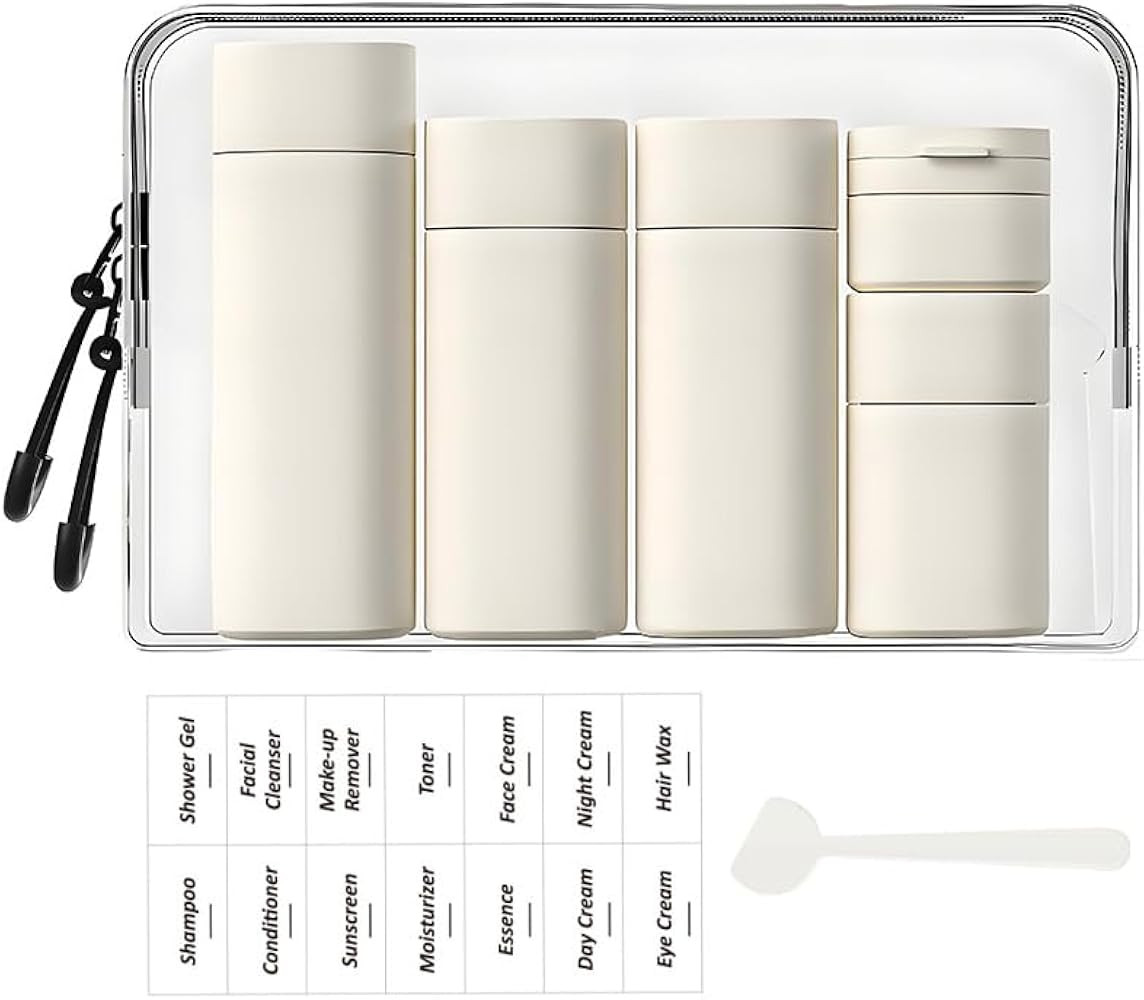 5 Pack Brief and Fashion Travel Bottles TSA Approved, BPA Free Travel Size Travel Containers Refi... | Amazon (UK)