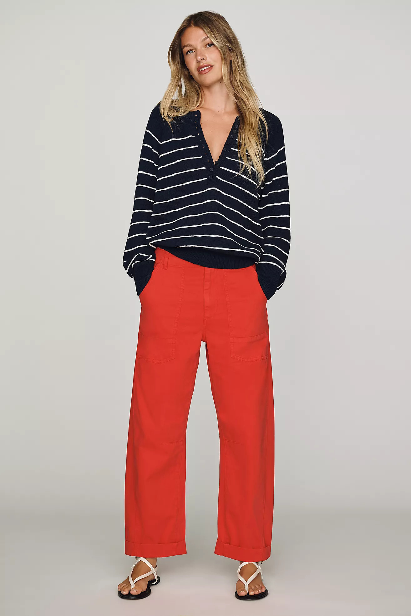 Pistola Tori 100% Cotton Utility Pants | Anthropologie (US)