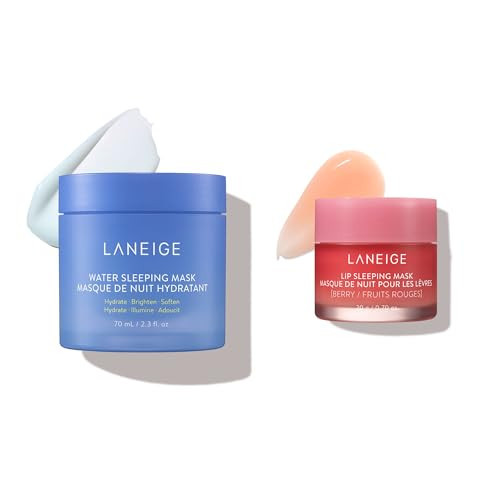 LANEIGE Good Night Bundle: Lip Sleeping Mask & Water Sleeping Mask Bundle with Vitamin C, Murumuru Seed & Shea Butter & Squalane to Hydrate, Nourish & Visibly Smooth | Amazon (US)