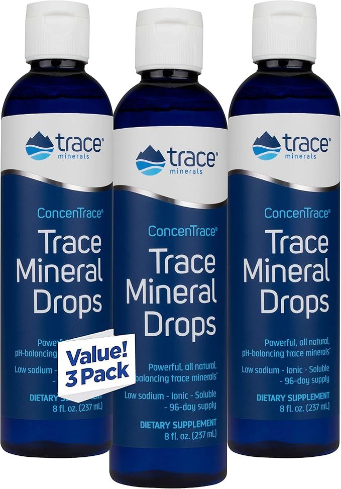 Trace Minerals Research - Concentrace Trace Mineral Drops, 8 fl oz liquid (Pack of 3) | Amazon (US)