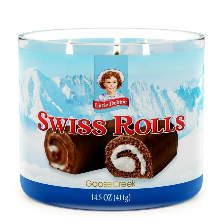 Goose Creek 3-Wick Little Debbie Swiss Rolls Scented Jar Candle, 14.5oz. - Walmart.com | Walmart (US)