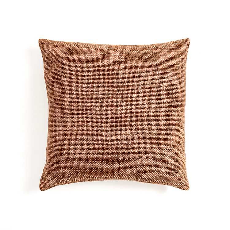 New! Brick Textured Sienna Throw Pillow | Kirkland's Home