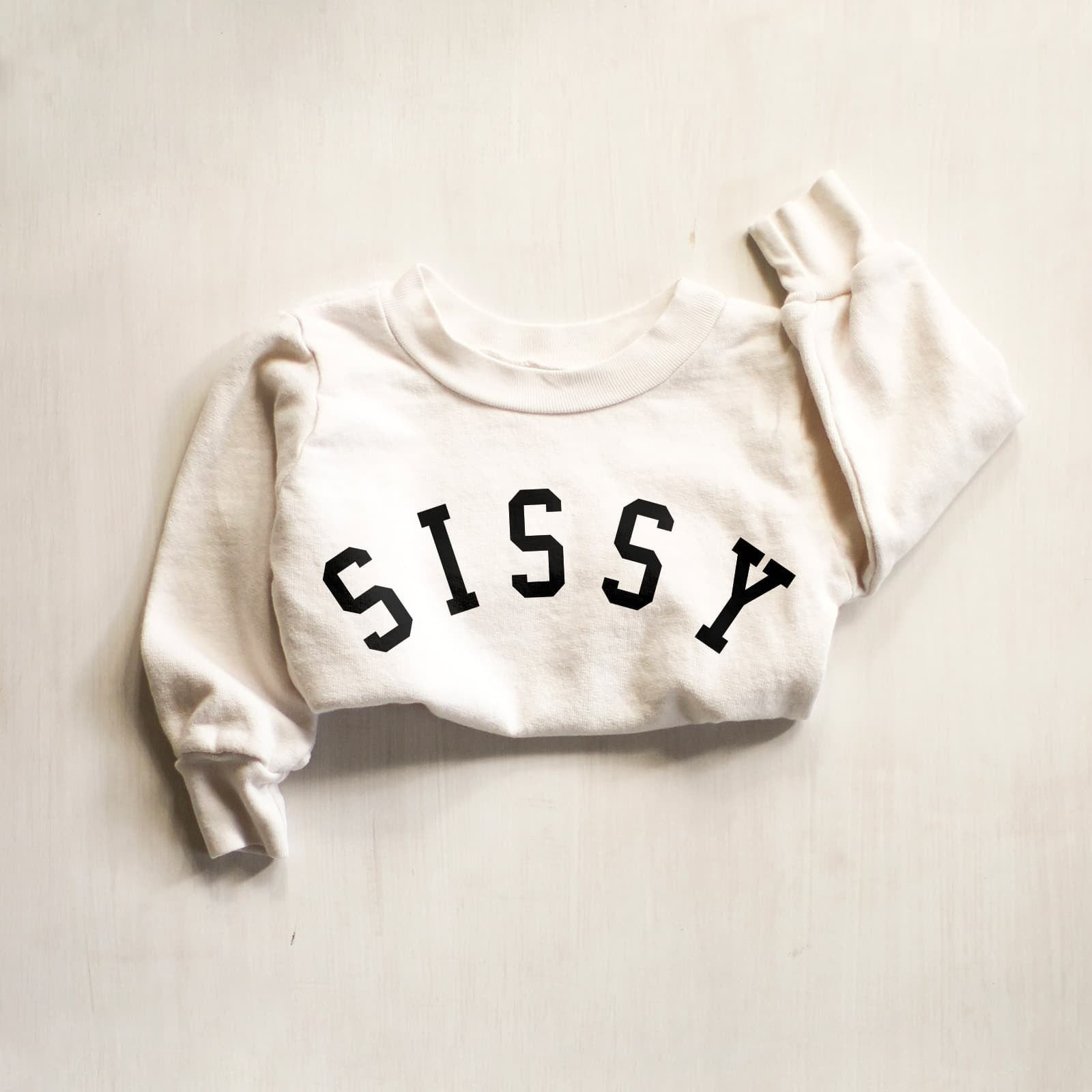 Kids Powder "Sissy™" Everyday Sweatshirt - Powder / 3-6M - Ford And Wyatt | Ford and Wyatt