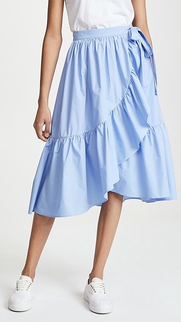 Wrap Skirt with Ruffle Hem | Shopbop