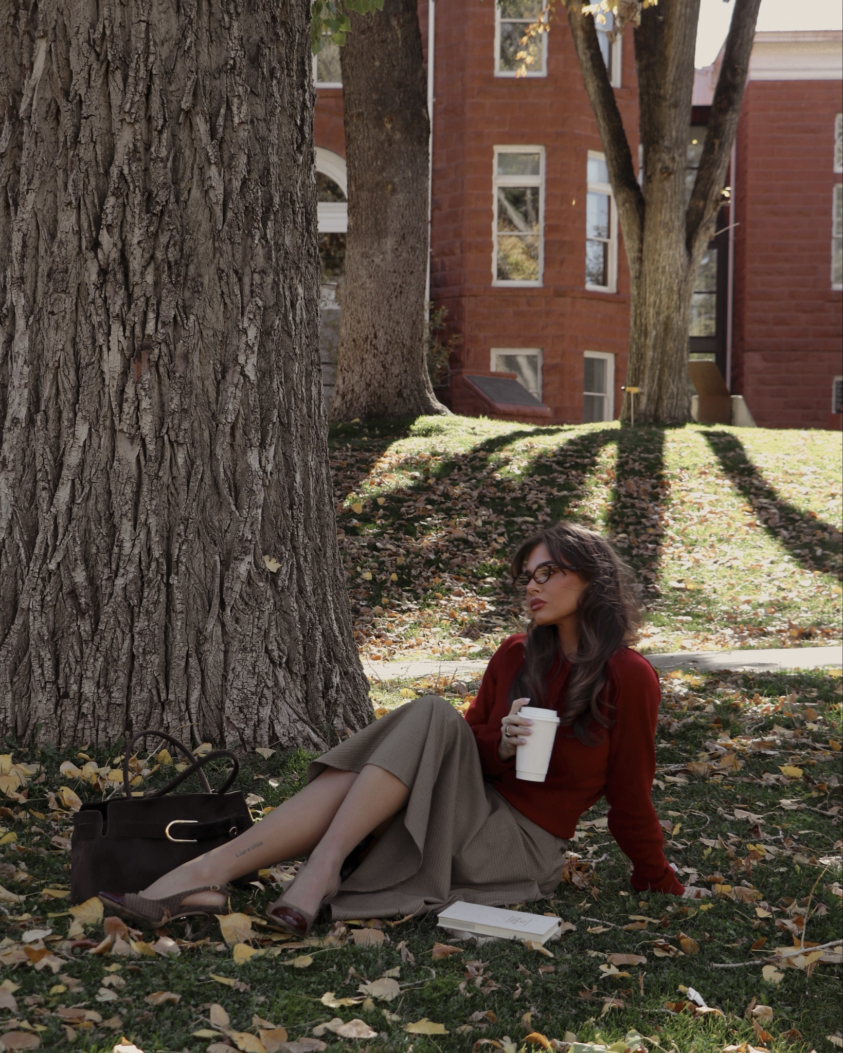 Preppy, classy, fall outfit 🍁 #preppy #cardigan #midiskirt #red #classyoutfit 

#LTKSeasonal #LTKWorkwear #LTKStyleTip
