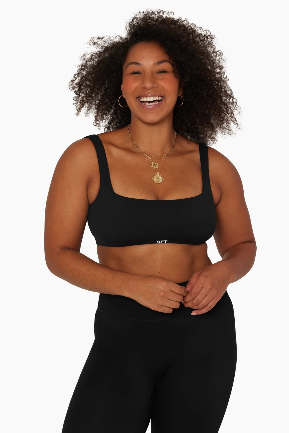 SPORTBODY® SQUARE BACK BRA - ONYX | SET Active