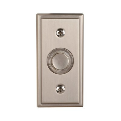 Utilitech  Wired Satin Nickel Doorbell Button | Lowe's