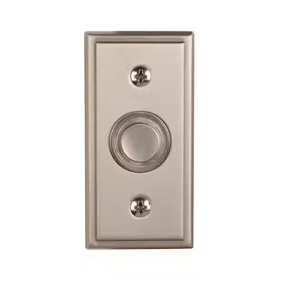 Utilitech  Wired Satin Nickel Doorbell Button | Lowe's