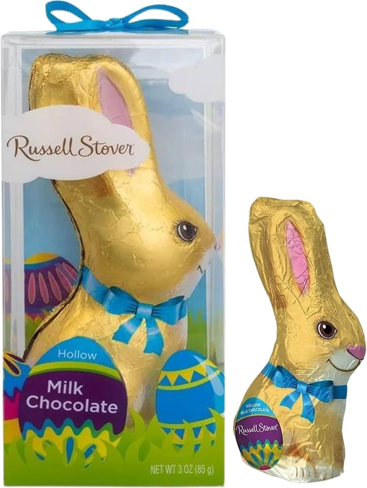 Russel Stover Milk Chocolate Easter Bunny (Hollow) 3 oz - Delicious Easter Bunny Chocolate Treats... | Amazon (US)