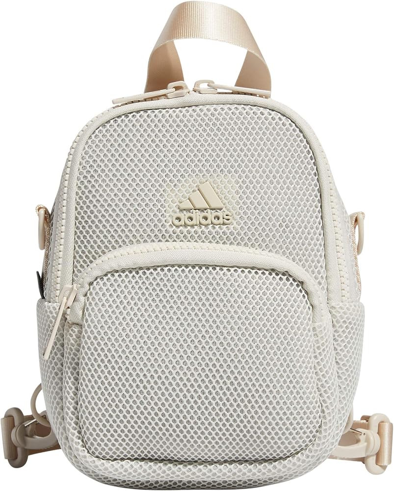 adidas Women's Airmesh Convertible Mini Backpack-Crossbody Bag, Alumina Beige, One Size | Amazon (US)