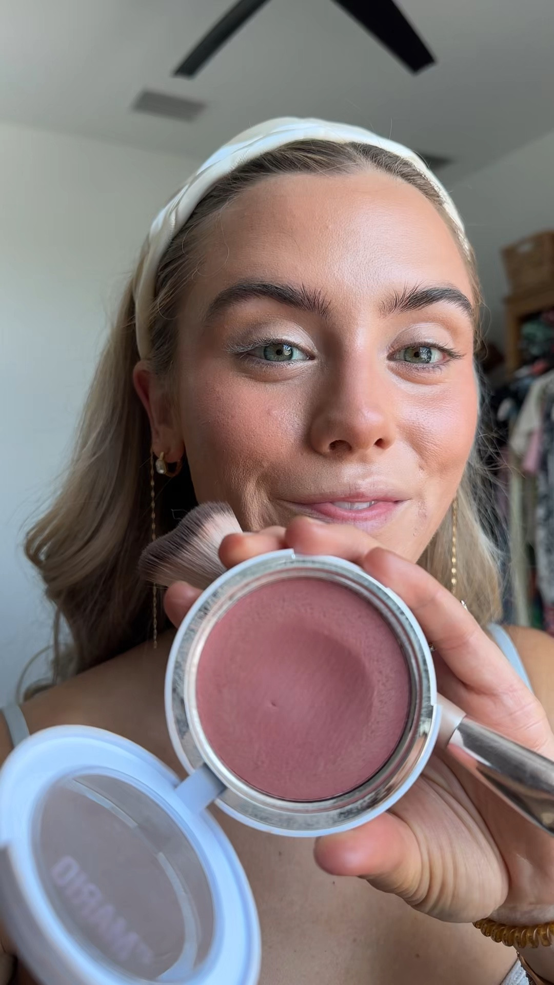 Shade dusty rose. This sheer formula is made with hyaluronic acid to plump and hydrate while enhancing cheeks with a dewy finish. The noncomedogenic blush grips the skin while pearlescent pigments create a luminous finish for the perfect ‘no-makeup makeup’ effect. @makeupbymario @Sephora @Kohl's 

#LTKgrwm #LTKBeauty #LTKselfcare