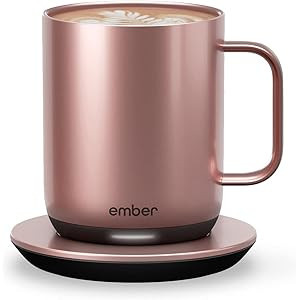 Ember Temperature Control Smart Mug 2, 10 oz, Rose Gold, 1.5-hr Battery Life - App Controlled Heated | Amazon (US)