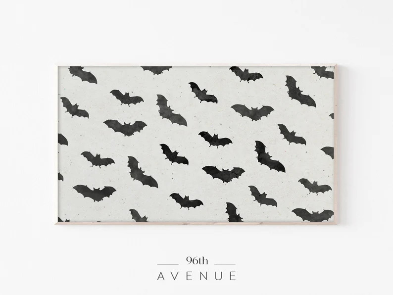 Frame Tv Bats  Samsung Frame TV Art Halloween  Digital Art - Etsy | Etsy (US)