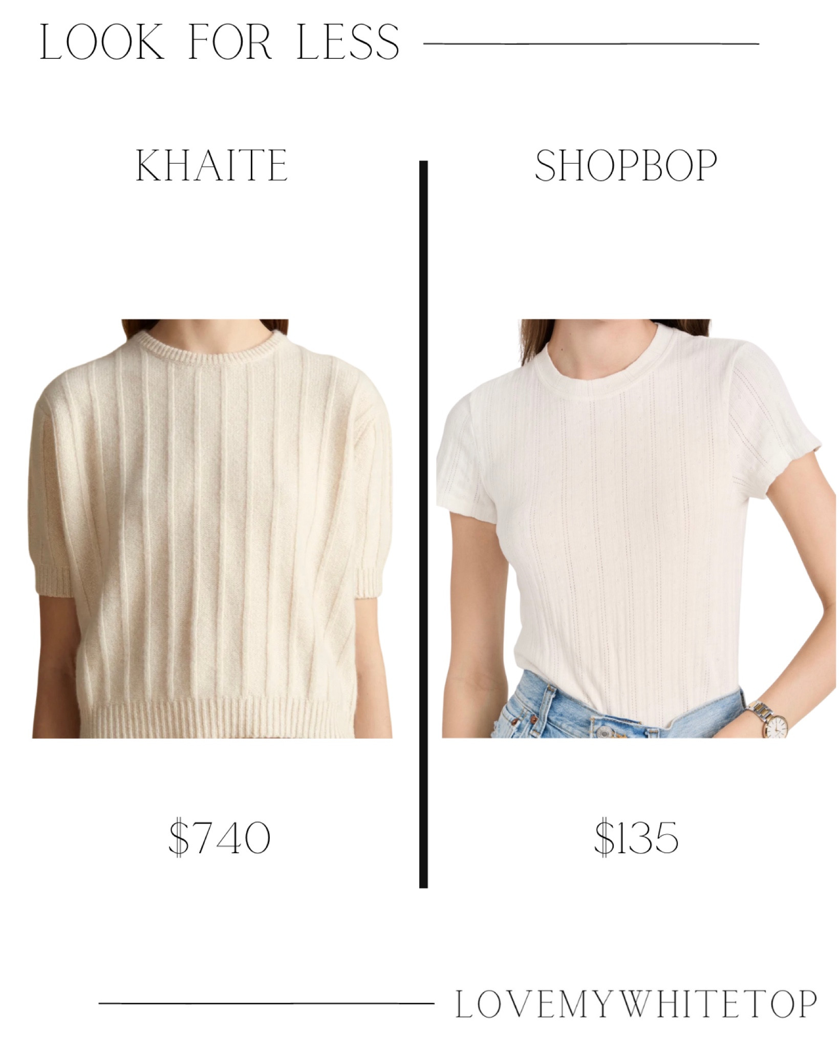 Look for less. Khaite top. Shopbop top. Neutral top. 

#LTKworkwear #LTKunder100 #LTKstyletip