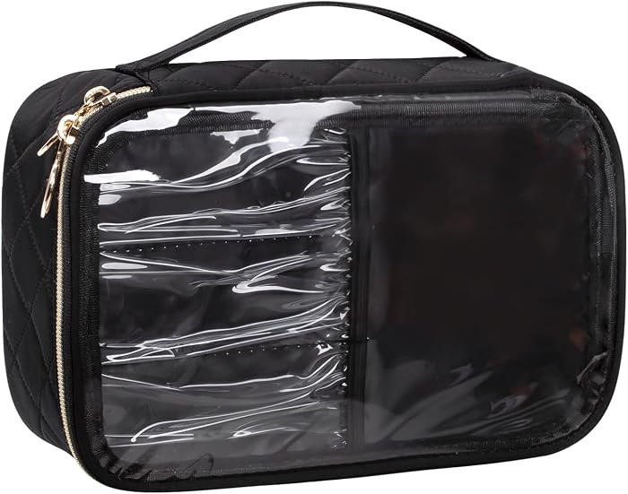 OCHEAL Clear Makeup Bag, Portable Cosmetic Organize,Travel Makeup Bag Cute Clear Pouch For Women ... | Amazon (US)