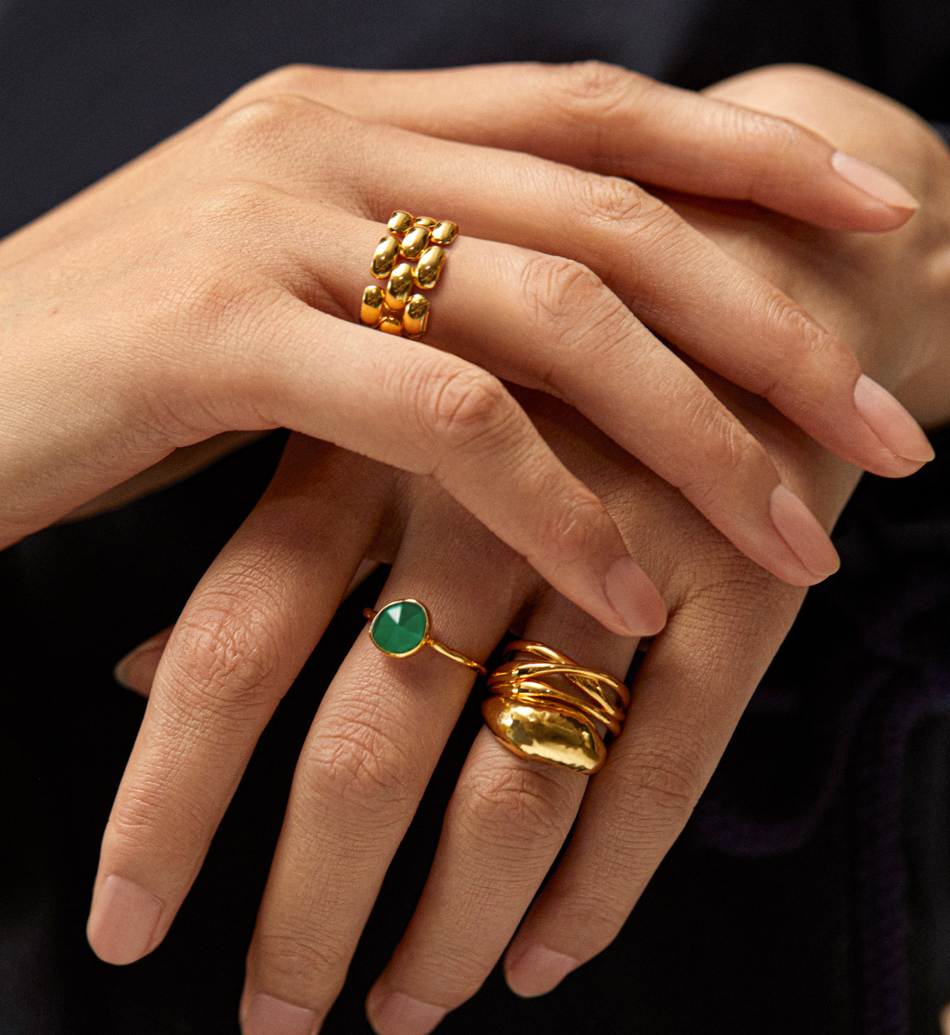 Heirloom Woven Chain Ring | Monica Vinader (US)