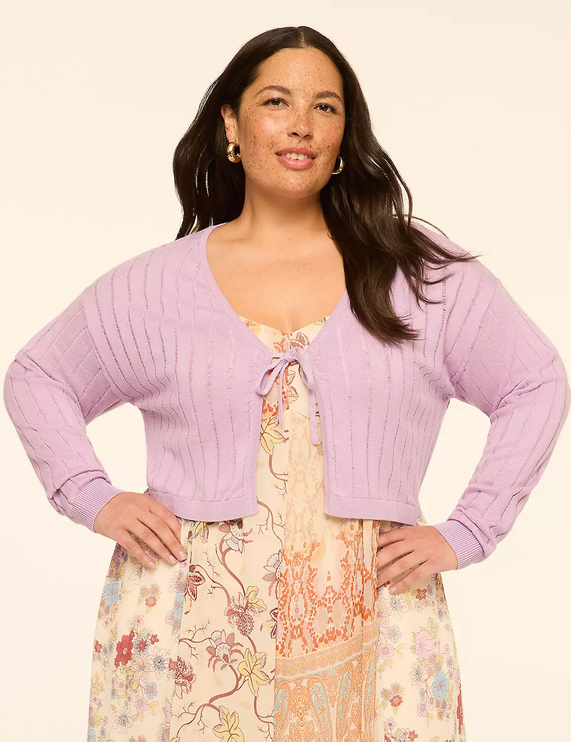 Tie-Front Cropped Cardigan | LaneBryant | Lane Bryant (US)
