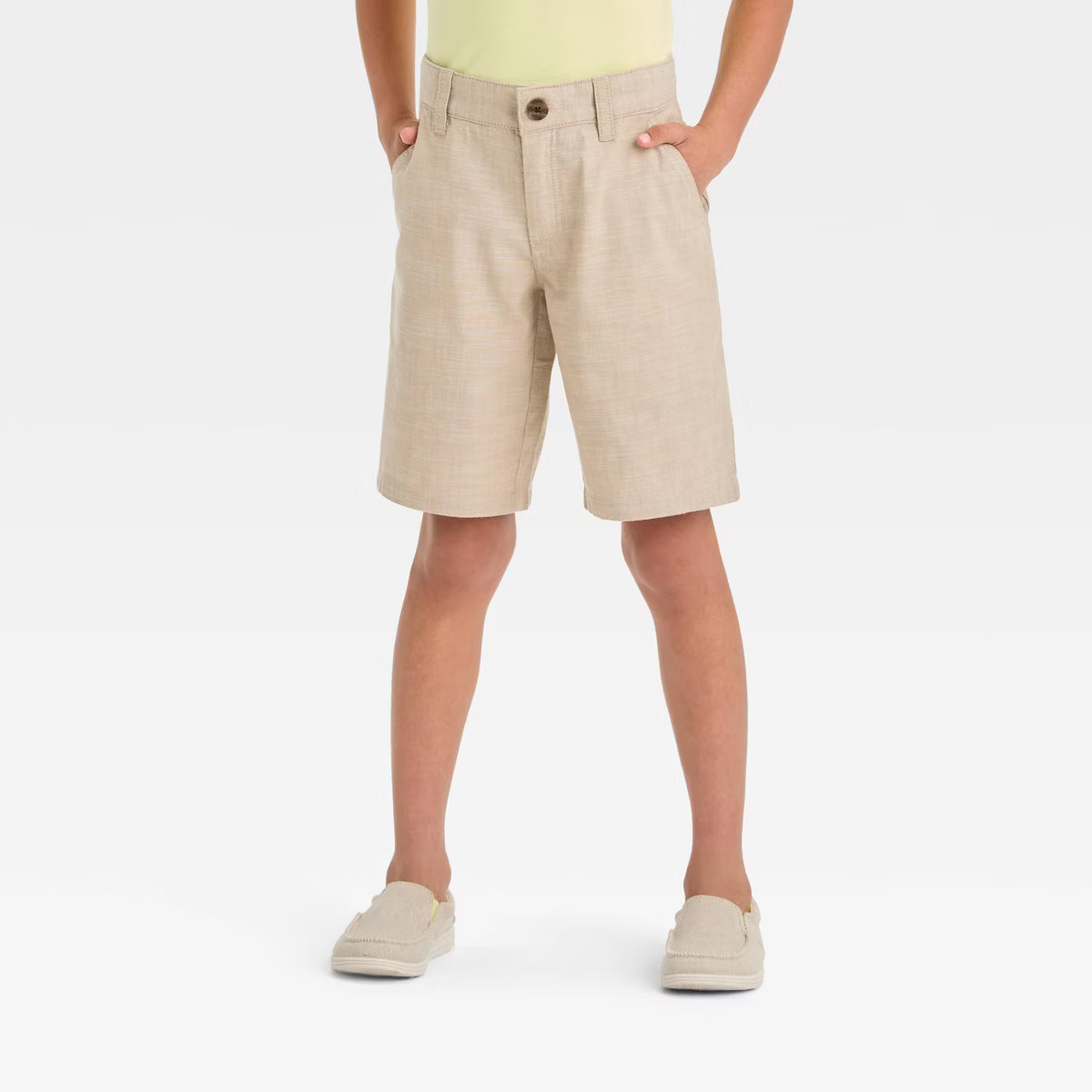 Boys' Chambray 'At the Knee' Chino Shorts - Cat & Jack™ | Target