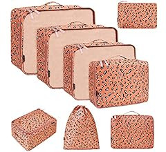 BAGAIL 8 Set Packing Cubes Luggage Packing Organizers for Travel Accessories | Amazon (US)