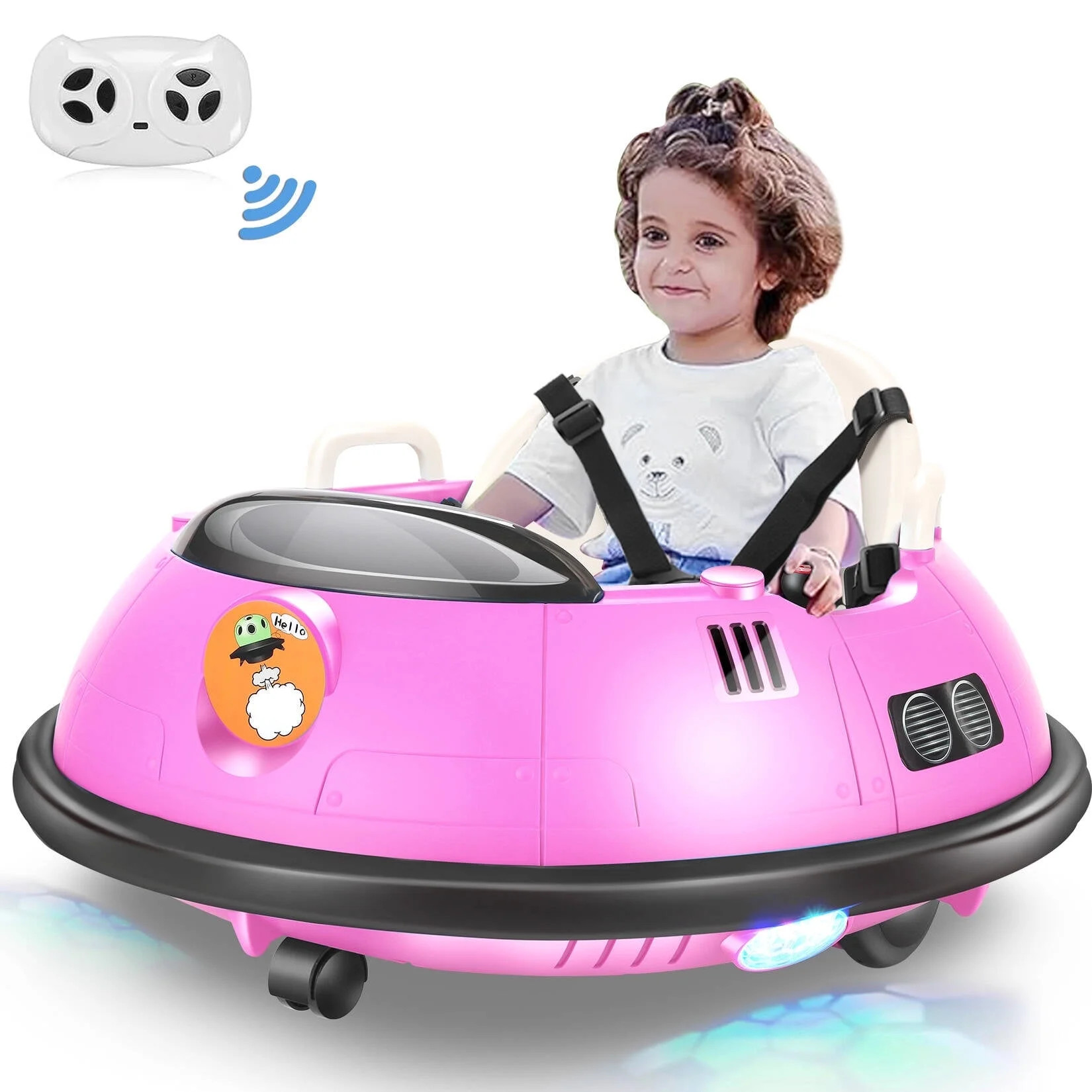 Funcid 12V Bumper Car Ride on with Remote Control, Kids Electric Baby Bumper Car for Toddlers, To... | Walmart (US)