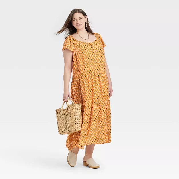 Women's Flutter Short Sleeve A-Line Dress - Knox Rose™ | Target