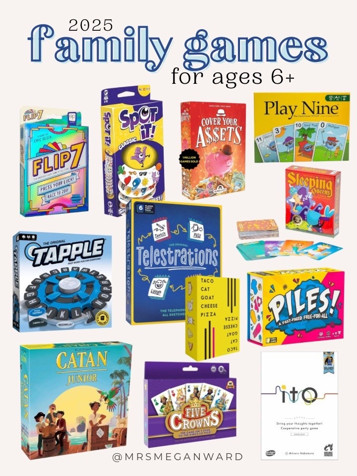 Sharing a gift guide filled with family games for ages 6+ — perfect for Christmas gifts, sibling presents, or something fun to bring to holiday gatherings this year. These are easy to learn, quick to play, and keep both kids and adults entertained. Linking all our favorites below! 🎲✨

#LTKGiftGuide #LTKKids #LTKSaleAlert