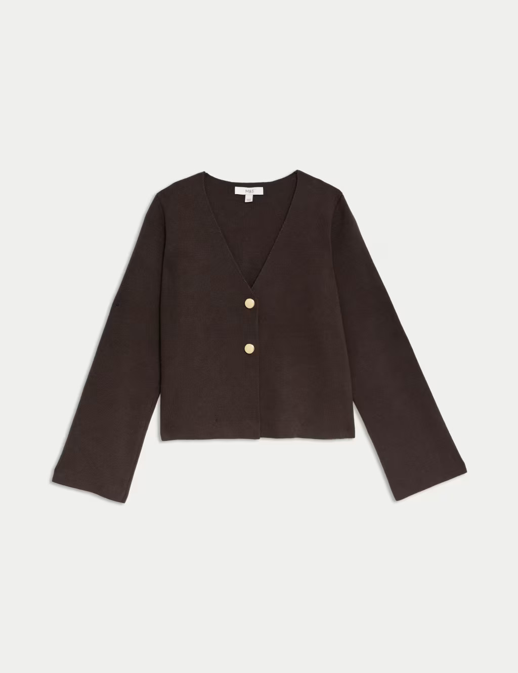 Knitted Button Front Fitted Cardigan | Marks & Spencer (UK)