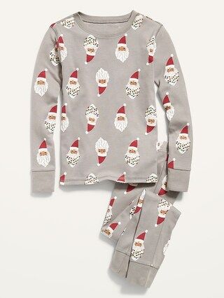 Gender-Neutral Snug-Fit Printed Pajama Set for Kids | Old Navy (US)