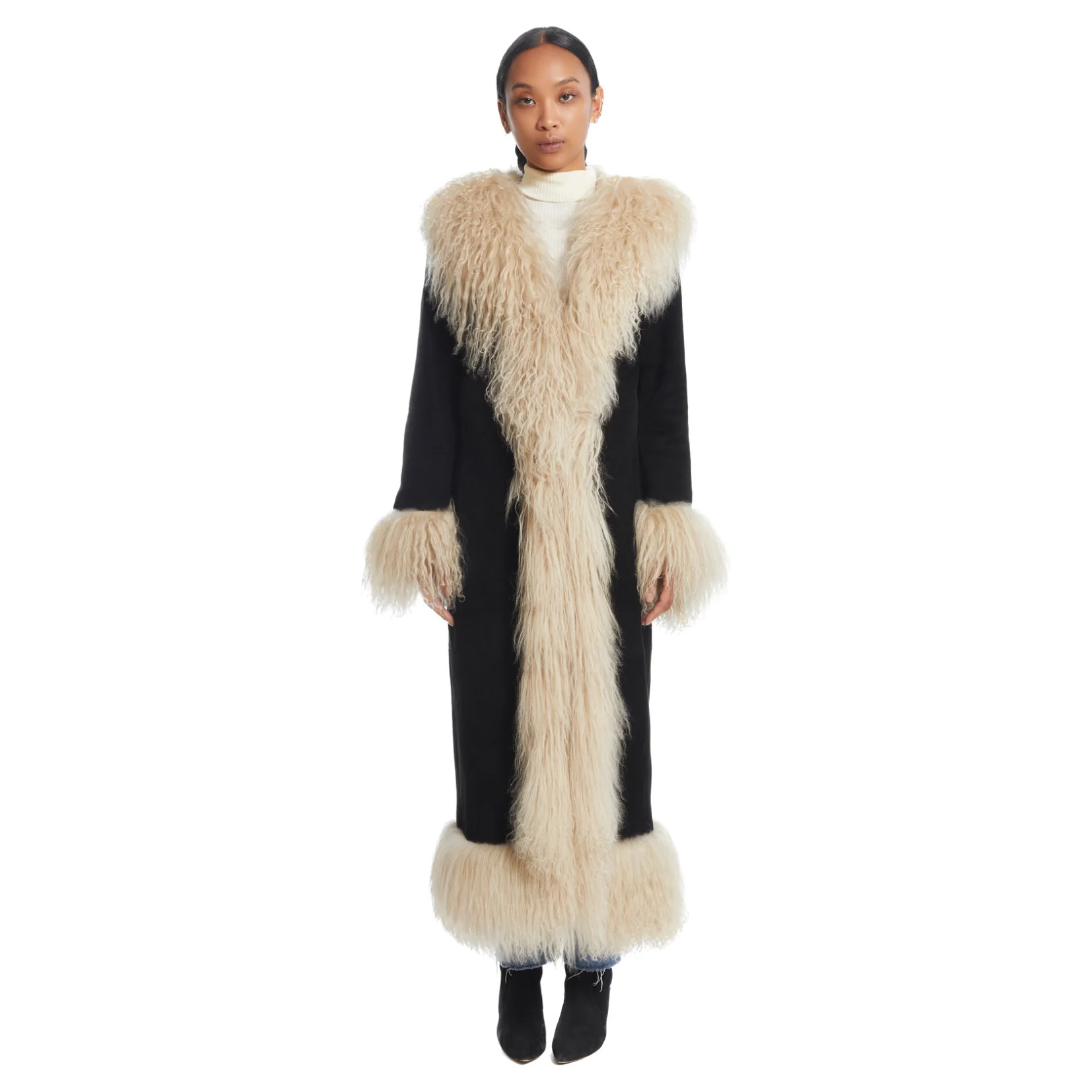 Dorothy Suede Maxi Coat | Susanna Chow