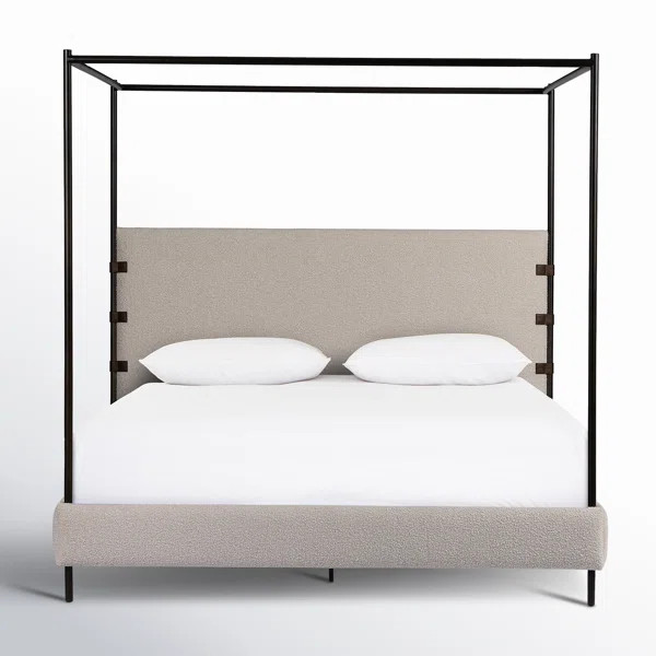Malo Upholstered Metal Canopy Bed | Wayfair North America