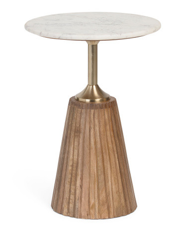 18in Side Table With Marble Top | Furniture & Lighting | Marshalls | Marshalls