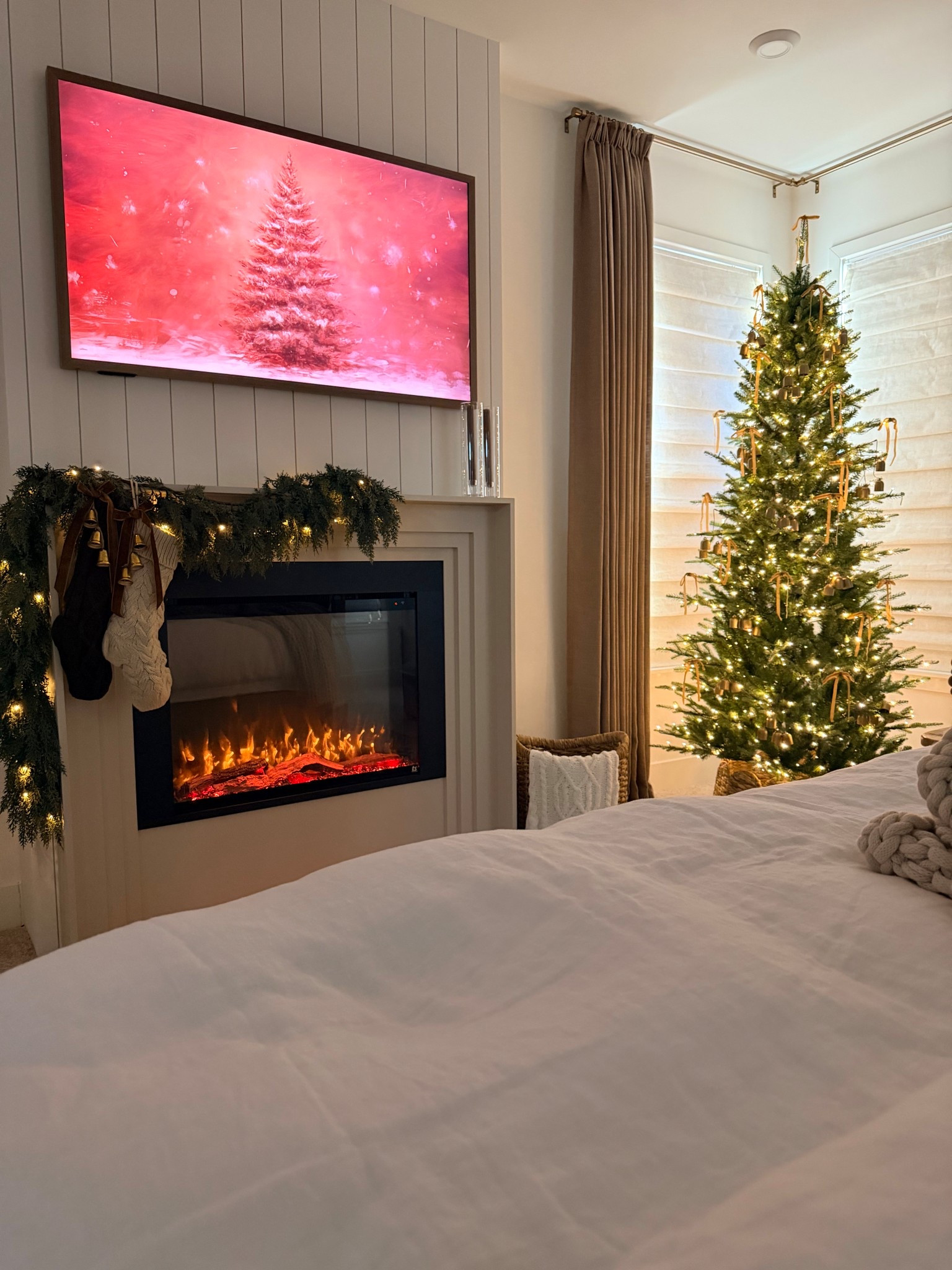Home for the holidays. I wanted to keep our bedroom simple and timeless this year as it’s my first year decorating our primary bedroom. 

#LTKHome #LTKFindsUnder100 #LTKSeasonal