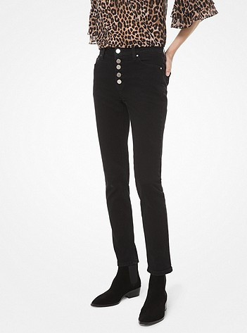 Stretch-Denim High-Rise Skinny Jeans | Michael Kors US
