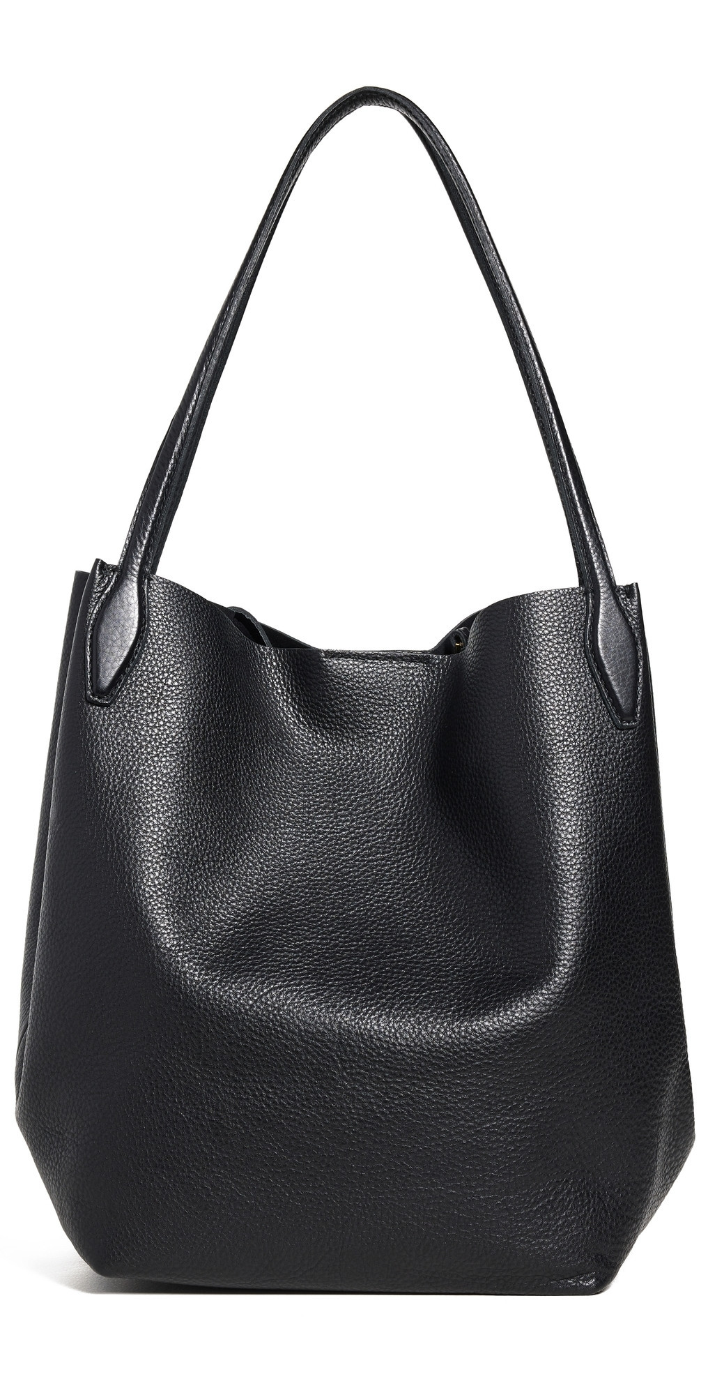 Madewell Soft Grain Large Shopper Tote Black One Size | Shopbop