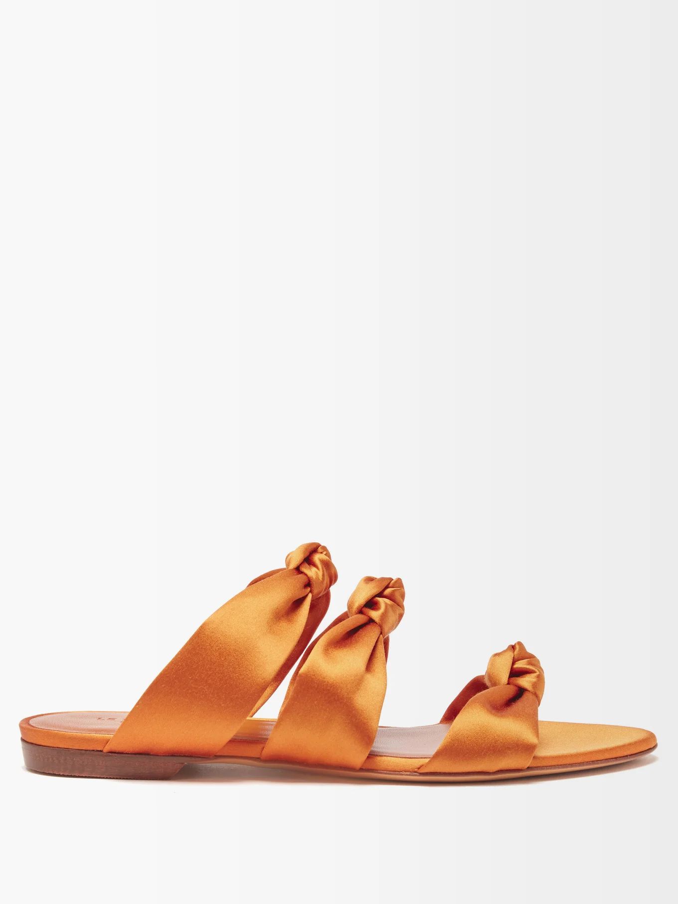 Knotted-satin slides | Le Monde Beryl | Matches (US)