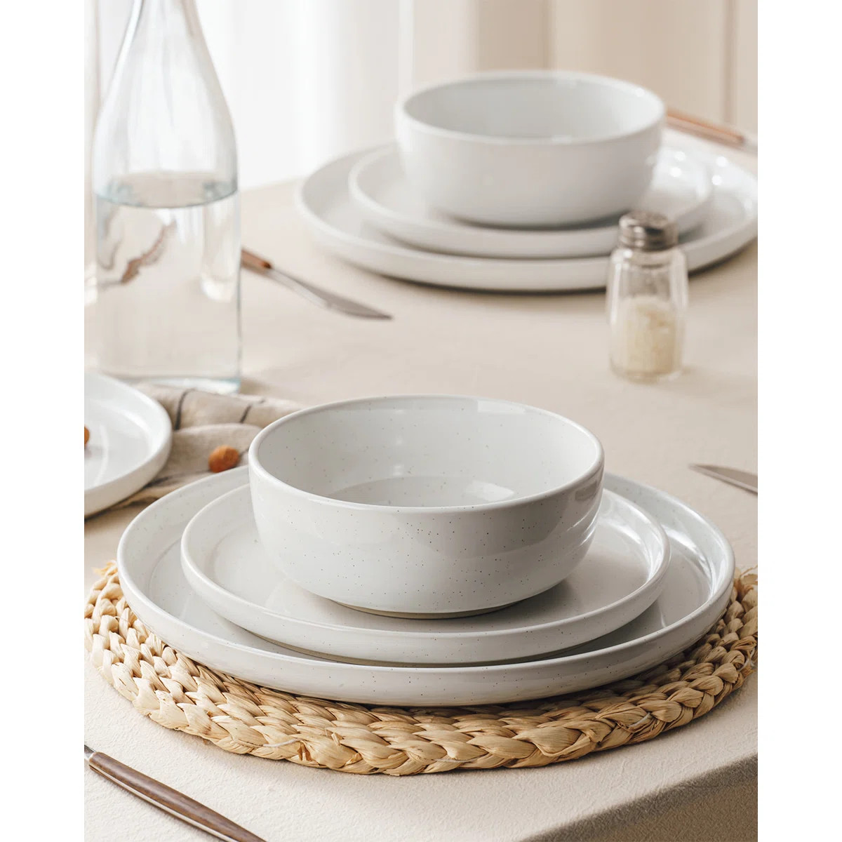 Daytona Piece Stoneware Dinnerware Set - Service for 4 | Wayfair North America