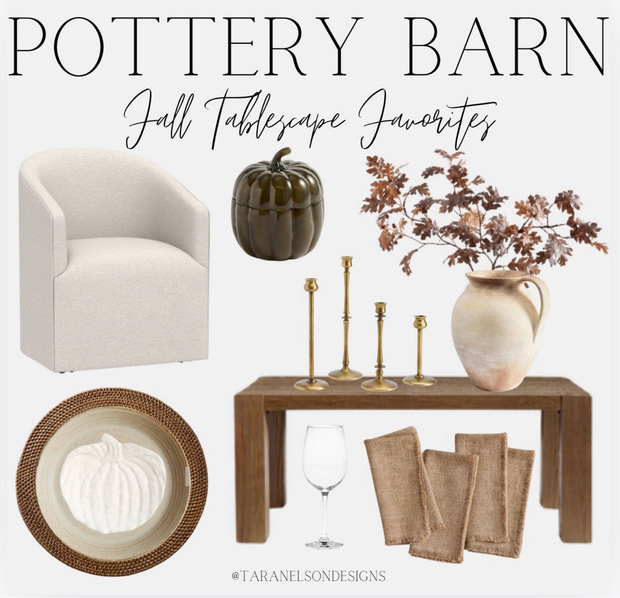 Potterybarn Fall Tablescape Favorites 🍂

#LTKSeasonal #LTKHome #LTKFallSale