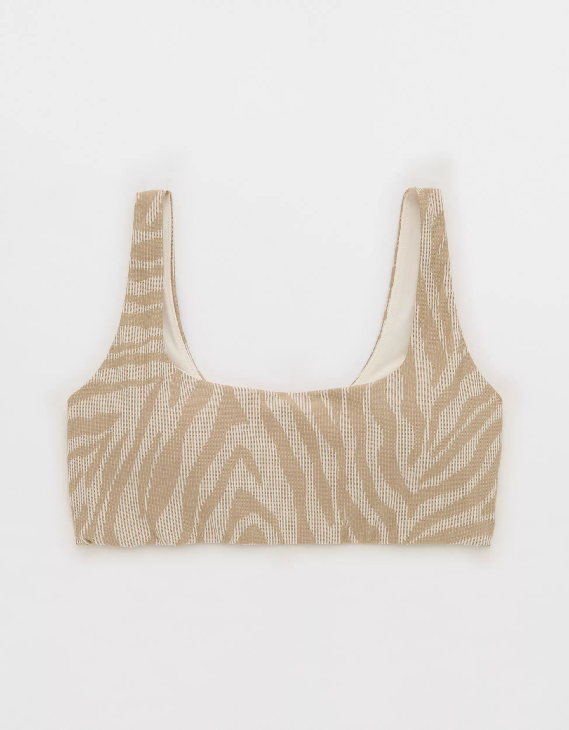 OFFLINE By Aerie Stripe Rib Classic Sports Bra | Aerie
