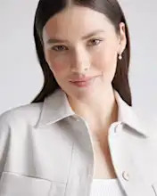 Stretch Crepe Cropped Jacket | Quince