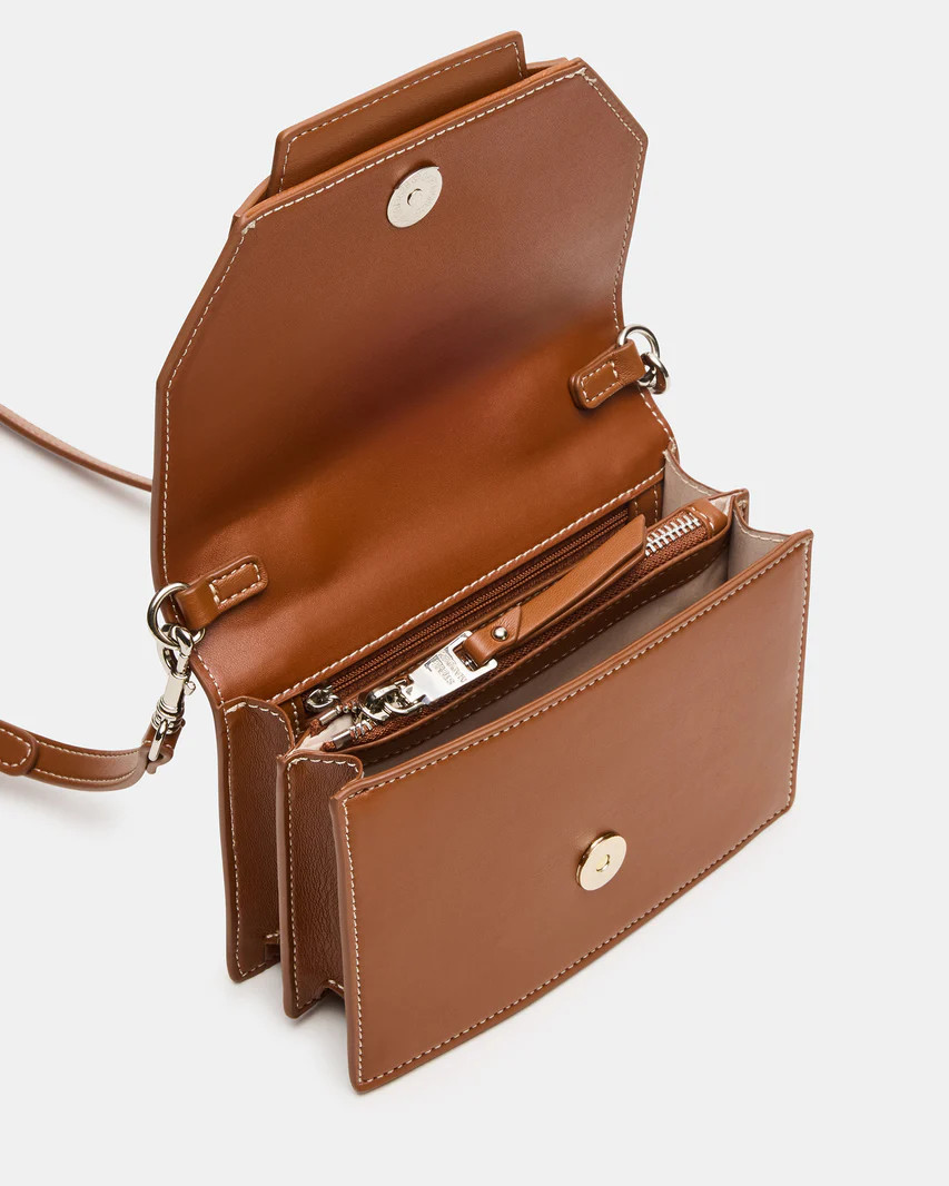 PREPPY Bag Toffee Structured Top-Handle Penny Loafer Crossbody Handbag | Steve Madden (US)