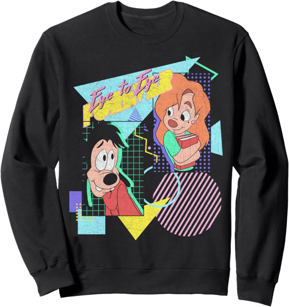 Disney A Goofy Movie Max & Roxanne Eye To Eye Poster Sweatshirt | Amazon (US)