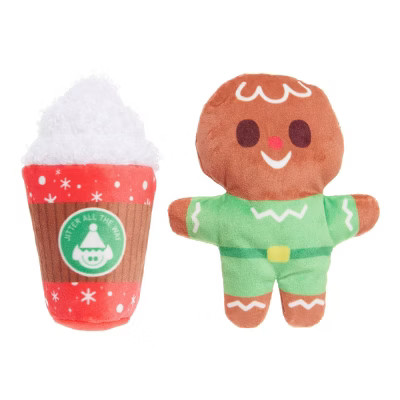 BARK Holiday Santa's Workchomp Jolly Jitterbread Man Dog Plush Toy | Target