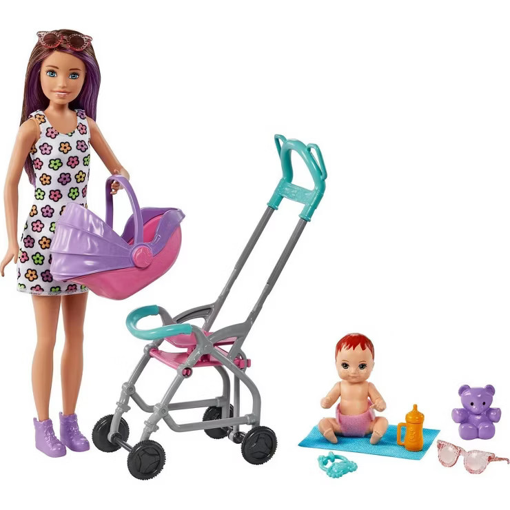Barbie Skipper Babysitters Inc. Playset - Straight Brunette Hair | Target