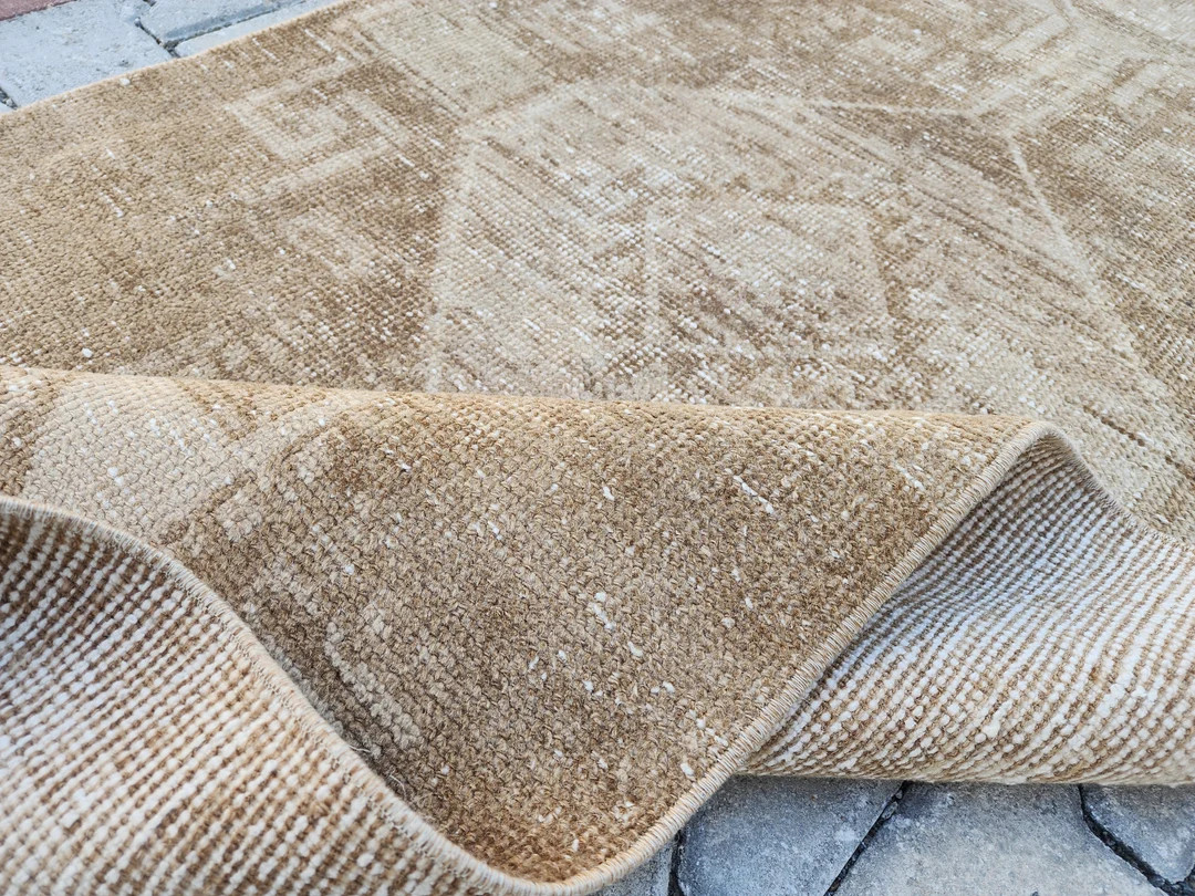 Oushak Runner 3x13, Turkish Runner Beige, Rugs for Kitchen Aesthetic Boho, Persian Runner Brown, ... | Etsy (US)