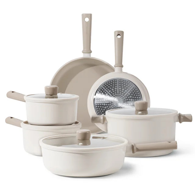 CAROTE 10pcs Pots and Pans Set Non Stick, Nonstick Kitchen Cookware Sets, Induction Kitchen Cookw... | Walmart (US)