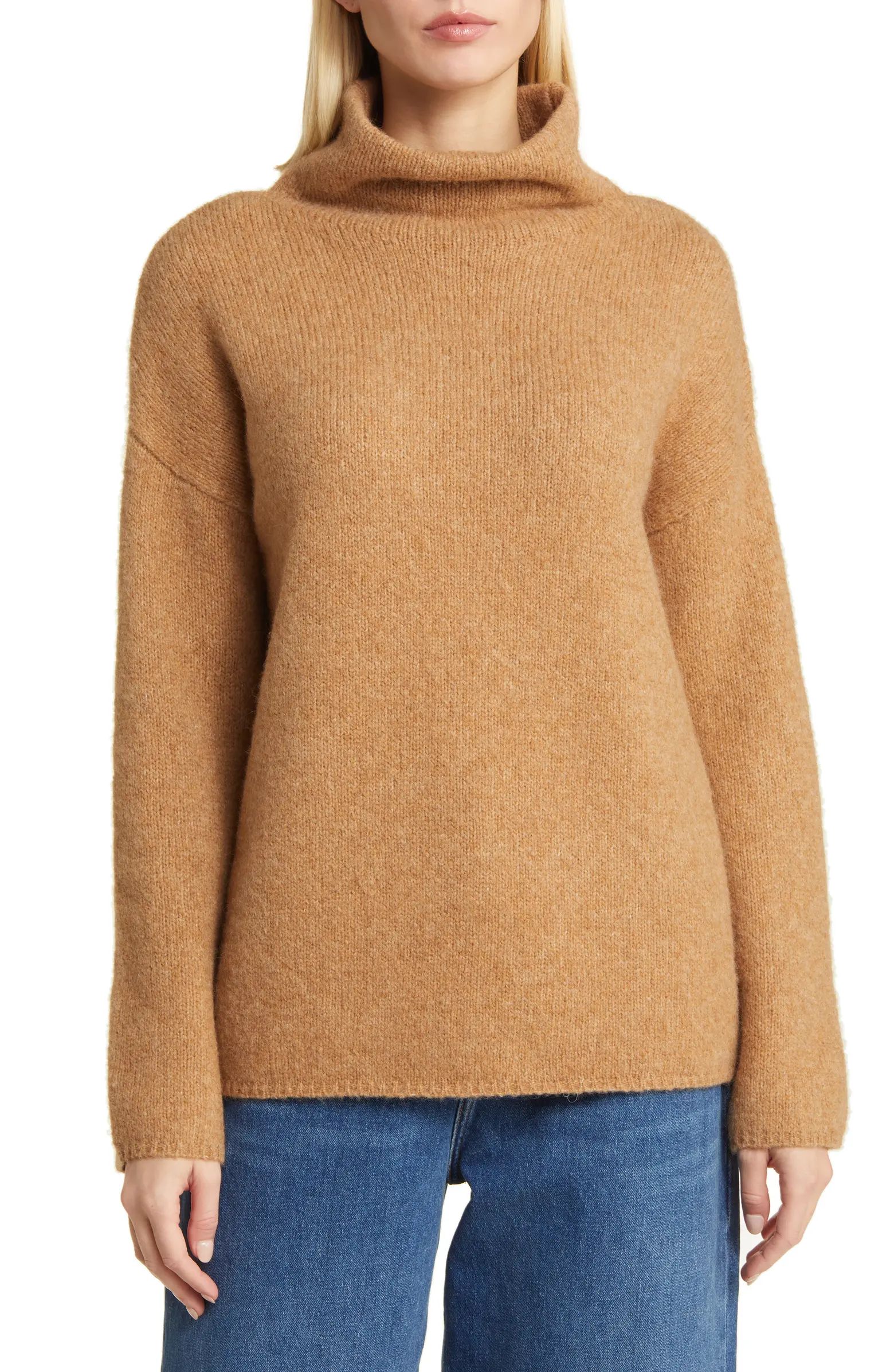 Fuzzy Cowl Neck Sweater | Nordstrom