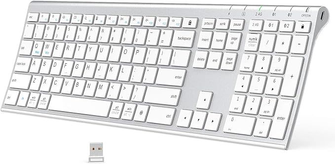 Bluetooth Keyboard, iClever DK03 Wireless Keyboard Multi-Device Keyboard, Dual Mode (Bluetooth 4.... | Amazon (US)