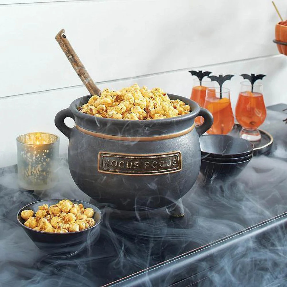 Halloween Witches Cauldron Serving Bowls Decor Set Mini Witches Cauldron Serving Bowls Shelf Blac... | Walmart (US)