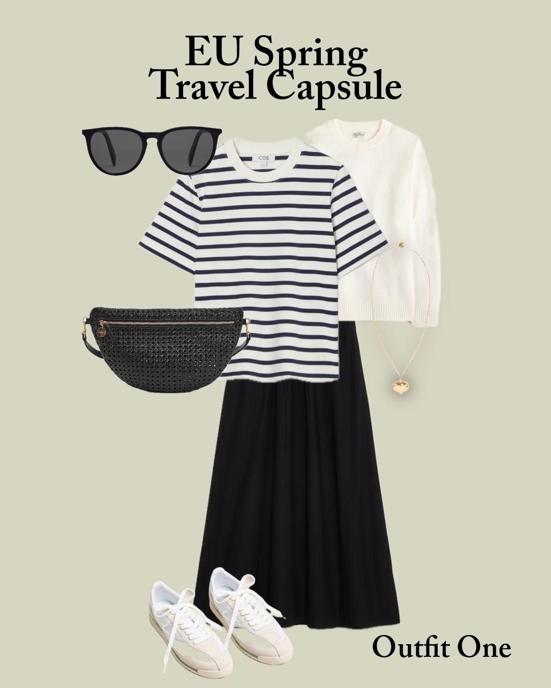 EU Spring Travel Capsule - Outfit One 

#LTKootd #LTKSeasonal #LTKTravel